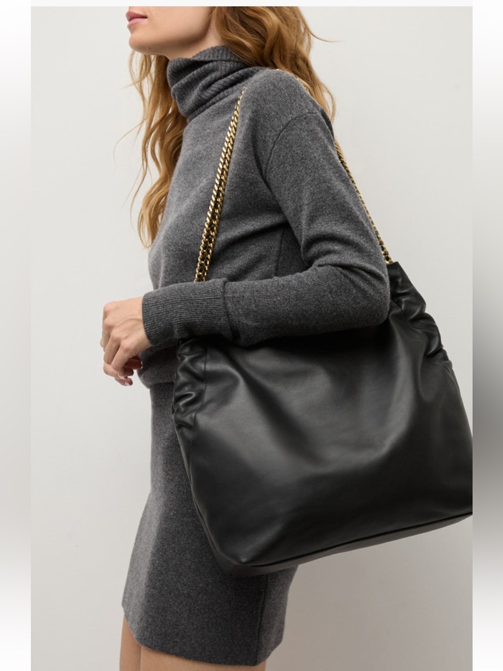 Veronica Beard Slouch Leather Shoulder Bag